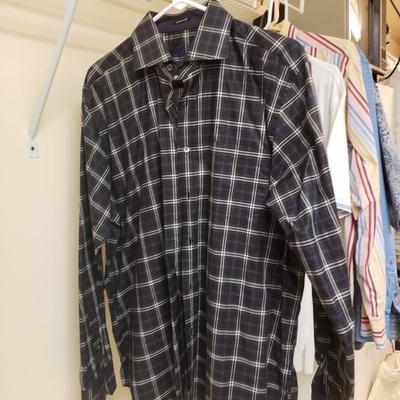 LOT 419MBC: Men's Shirts-Tori Richard, Robert Graham, Bugatchi & More