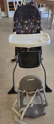 LOT 446B: High Chair and Booster Chair for Grandma's House