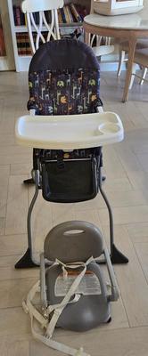 LOT 446B: High Chair and Booster Chair for Grandma's House