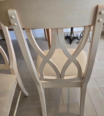 LOT 452B: Marble Top Table and Four Chairs