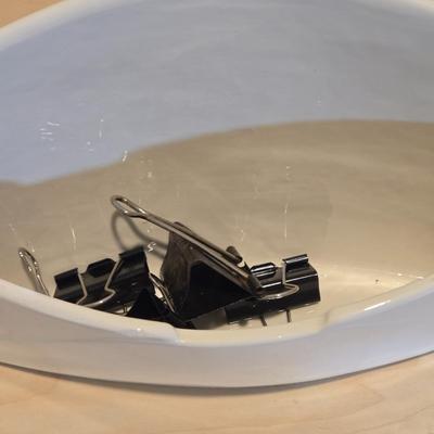 LOT 454B: Adjustable Height Desk with Multiple Office Supplies