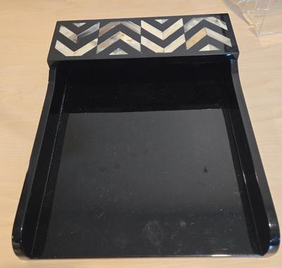 LOT 454B: Adjustable Height Desk with Multiple Office Supplies