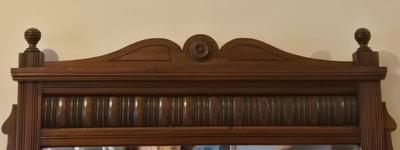 LOT 457B: Antique Over Mantle Mirror