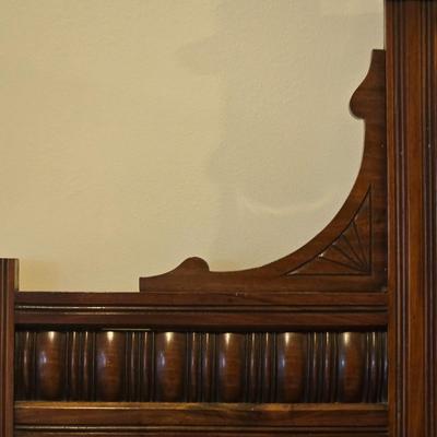 LOT 457B: Antique Over Mantle Mirror