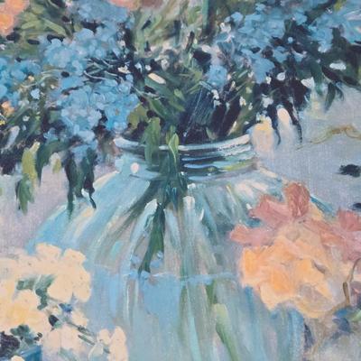 LOT 460B: Stretched Canvas Signed Still Life Painting