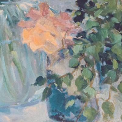 LOT 460B: Stretched Canvas Signed Still Life Painting