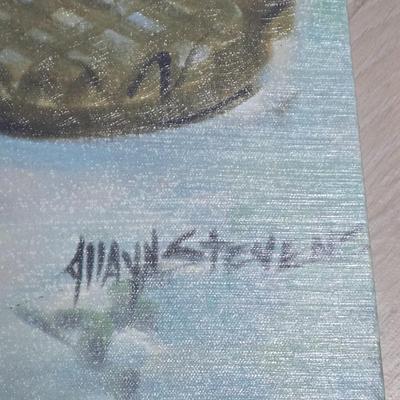 LOT 460B: Stretched Canvas Signed Still Life Painting