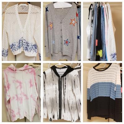 LOT 485MBC: Colorful Knit Tops-Philosophy Cashmere, Nic+Zoe, Cotton by Autumn Cashmere & More