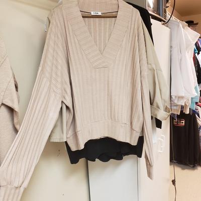 LOT 488MBC: Neutral Tops-Rain+Rose, Nanette Lepore, L'AGENCE & More