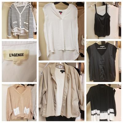 LOT 488MBC: Neutral Tops-Rain+Rose, Nanette Lepore, L'AGENCE & More