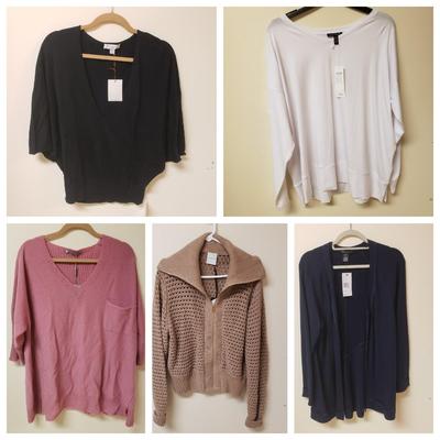 LOT 490MBC: New with Tags-Caslon, inCashmere, Lafayette 148, Eileen Fisher, Varley