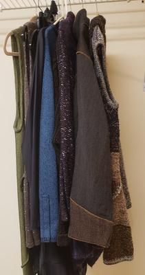 LOT 491MBC: Vintage Sweaters, Vests, Dresses-Some Hand Loomed