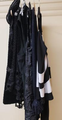 LOT 493MBC: Designer Black Tops-Sun Kim, Frank Lyman, Yansi Fugel, Kay Celine & Others