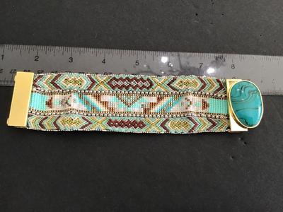 Hand Crafred Hipanema Brazilian Bracelet. Glass Bead. Nice