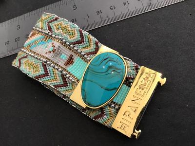 Hand Crafred Hipanema Brazilian Bracelet. Glass Bead. Nice