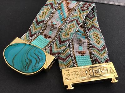 Hand Crafred Hipanema Brazilian Bracelet. Glass Bead. Nice