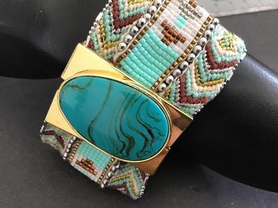 Hand Crafred Hipanema Brazilian Bracelet. Glass Bead. Nice