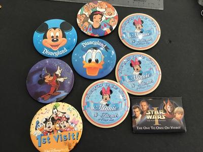 Vintage Disney Min Large Button Lot