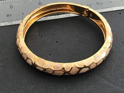 Joan Rivers Enamel Hinged Bracelet