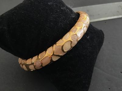 Joan Rivers Enamel Hinged Bracelet
