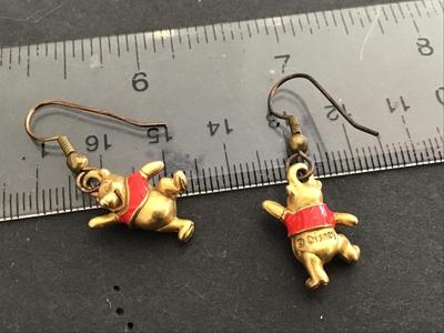 Vintage Poo Bear Disney Earrings