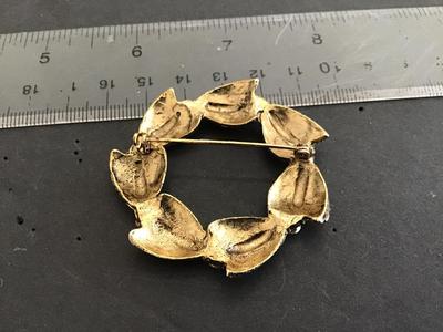 Pink Rhinestone Brooch