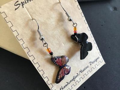 Butterfly Earrings Hand crafted New