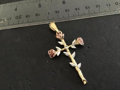 Rose Cross Pendant