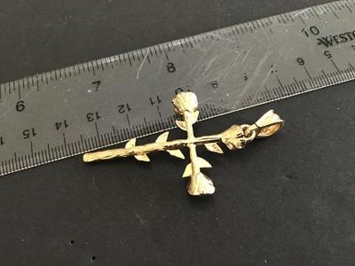 Rose Cross Pendant