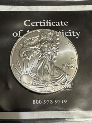 2015 AMERICAN EAGLE SILVER DOLLAR