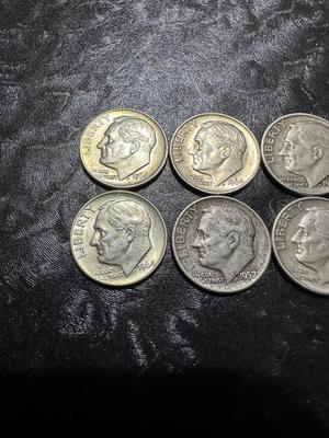 1957, 1963, 1967 DIMES .900 SILVER