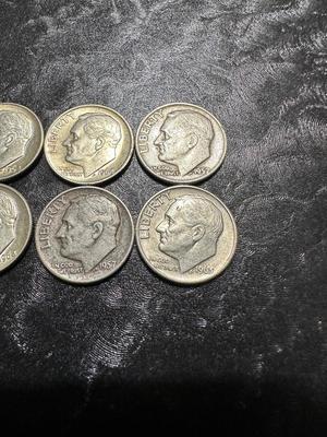 1957, 1963, 1967 DIMES .900 SILVER
