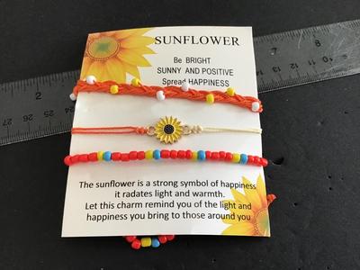 Sunflower Boho Bracelets
