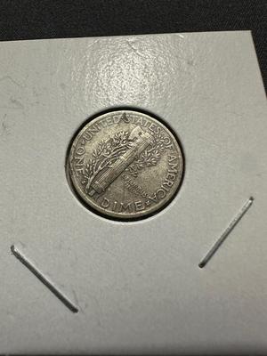 1941, 1942 AND 1945 MERCURY DIMES - .900 SILVER