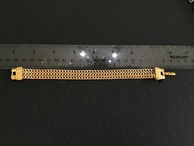 Monet Bracelet Gold Tone Link Bracelet