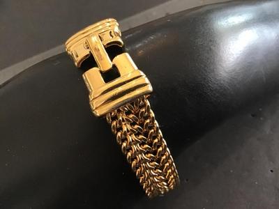 Monet Bracelet Gold Tone Link Bracelet