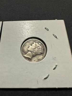 1936, 1937 AND 1943 MERCURY DIMES - .900 SILVER