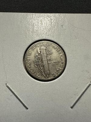 1936, 1937 AND 1943 MERCURY DIMES - .900 SILVER