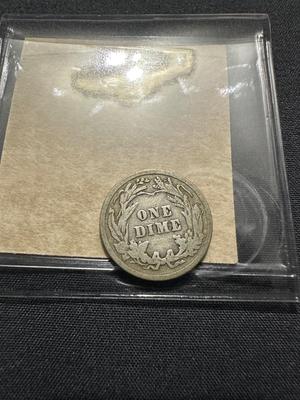 1911, 1913 AND 1916 BARBER DIMES - .900 SILVER