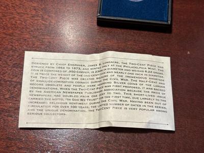 1864 FIRST YEAR OF ISSUE 2 CENT PIECE