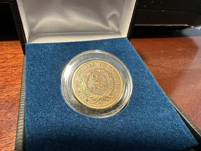 1864 FIRST YEAR OF ISSUE 2 CENT PIECE