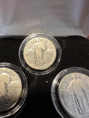 3 - STANDING LIBERTY QUARTERS