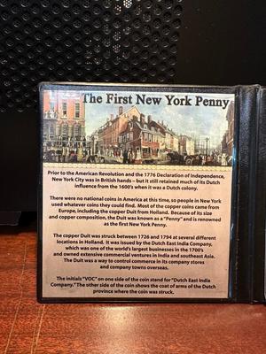 THE FIRST NEW YORK PENNY