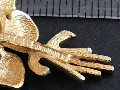 Marcel Boucher 1960 Violets Signed Vintage Brooch