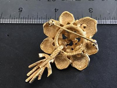 Marcel Boucher 1960 Violets Signed Vintage Brooch