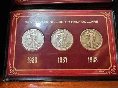 SILVER WALKING LIBERTY HALF DOLLARS