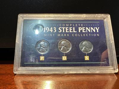 1943 STEEL PENNYS - MINT MARK COLLECTION