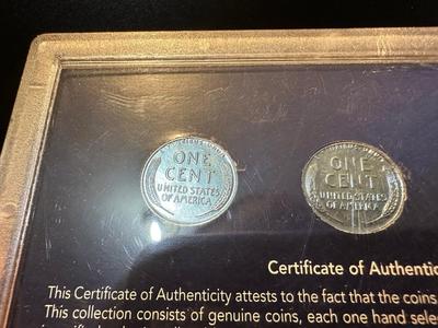 1943 STEEL PENNYS - MINT MARK COLLECTION