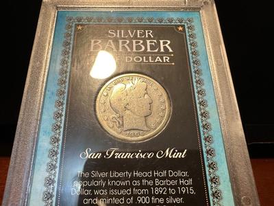 S-MINT 1906 SILVER BARBER HALF DOLLAR