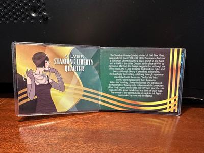 S-MINT 1951 SILVER FRANKLIN HALF DOLLAR AND 1925 SILVER STANDING LIBERTY QUARTER